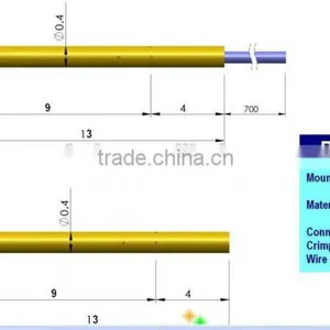 Electronics Gold Plating Pcb Test Probe Pogo 2 4 Pin Connecor thumbnail-1