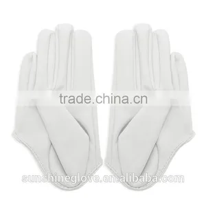 pu Dress Leather Half Gloves thumbnail-4