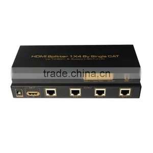 HDMI Splitter 1X4 By Single CAT Up TO 60m & Support 3D Full HD thumbnail-1