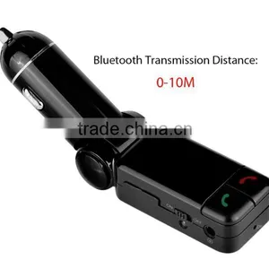 Hot Sale Wireless LCD Bluetooth 12V MP3 Player Dual USB Charger Handsfree FM Transmitter Car Kit thumbnail-2