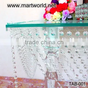 Acrylic Table With Hanging Crystal for Wedding Table Decoration,wedding,party,home&hotel Decoration (TAB-001) thumbnail-4