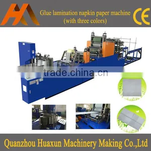 Automatic Printing Serviette Tissue Lamination Folding Square Napkin Paper Making Machine thumbnail-1