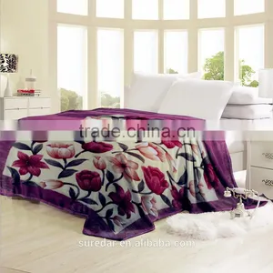 Wholersale 100% Flannel Fabric Blanket, Embossed Polyester Blanket thumbnail-1