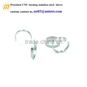 Custom Precision CNC Machining Short Stainless Steel Sleeve thumbnail-1