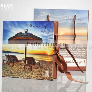 Perfume Paper Packaging Carton Box With Ribbon thumbnail-1