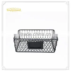 Wholesale Popular Home Decorative Metal Storage Basket thumbnail-1