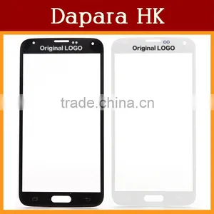 10PCS/LOT Replacement Front Touch Screen Glass Lens For Samsung Galaxy S5 SM-G900 G900F G900H - Black White Color thumbnail-1