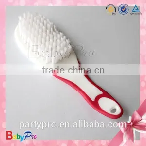 Hot Sale Pink And White Baby Comb And Brush Set thumbnail-5