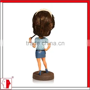 MING PEOPLE Custom 7 Inches Sexy Lady Bobble Head Doll for Business Gift,home Decor,personalized Birthday Gift as Mini You thumbnail-2