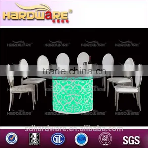 Light up Dining Table Latest Dining Table and Chair Design for Weddings thumbnail-1