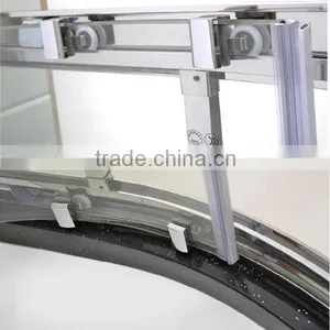 European Style CE China Supplier Wall Liner Round Coner Girls Bathroom Shower Door thumbnail-2