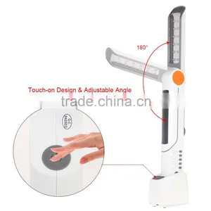 Solar Power/Hand Crank/Adapter LED Desk Light Charger for Mobile Phone With AM/FM Radio Blink Siren FunctionTable Lamp thumbnail-6