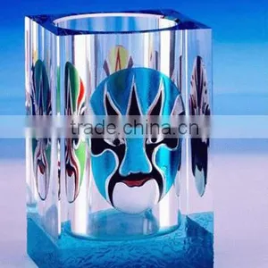 Custom Design Chinoiserie Office Crystal Pen Holder thumbnail-1
