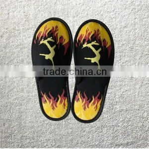 Knitted Cotton Fabric Cool Kids Slippers With Colorful Printing,non-slip Slippers thumbnail-1