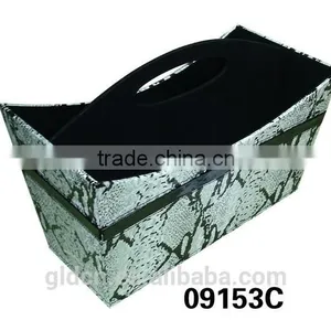 PVC Leather Storage File Box thumbnail-3