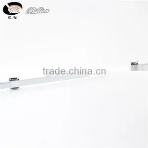Metal Chrome Square Tube Display Support Slotted Aluminum Tube thumbnail-3