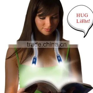 Mini Led Hug Neck Reading Light Black+white Color Decorative Solar Neck Mini Led Light thumbnail-5