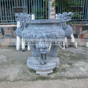 Hand Sculpture Carving Stone Marble Large Censer Thurible thumbnail-5