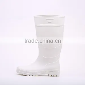 2016 Pure Design Waterproof White Pvc Rain Boots, Cheap Plastic Pvc Rain Boots thumbnail-4