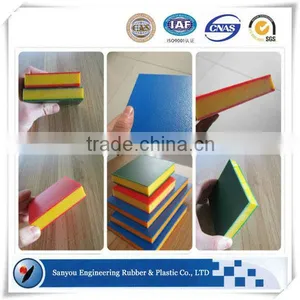 Blue On Yellow Bicolor pe 500 Polyethylene Corrugated Hdpe Plastic Sheet thumbnail-1