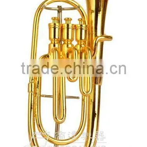 1/6 Size Gold Plated Music Instrument Shaped Music Art of Flute thumbnail-4