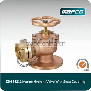 2.5 Angle Fire Hydrant Landing Valve Fire Deck Wash Valve For Fire Fighting Equipment thumbnail-2