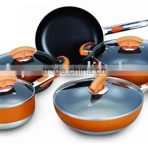 9 Pcs Aluminum Non Stick Cookware Set thumbnail-1