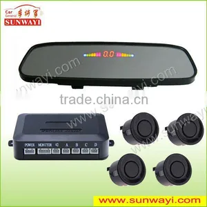 LED Reverse Mirror Car Radar Warning thumbnail-1