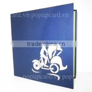 Viet Nam Pedicabs Greeting Pop up Cards thumbnail-1