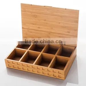 Bamboo Wooden Coffee Tea Bag Holder Box thumbnail-2