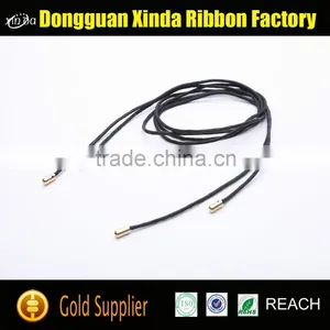 New Product Black Waxed Shoelaces, Metal Tips Waxed Shoelaces thumbnail-1