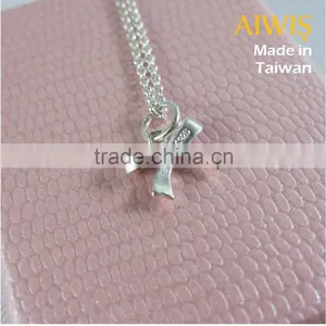 New Trend Creative Manual 925 Sterling Silver Bow Necklice Jewelry thumbnail-2