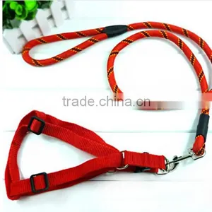 Wholesale Double Colors Styles Round Rope Fiber High Quality Strong Dog Pet Leashes thumbnail-1