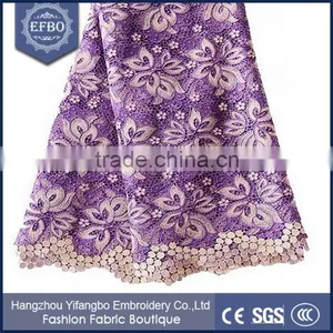 The Best Workmanship African Guipure Flower Lace Fabric For Woman Dress thumbnail-4