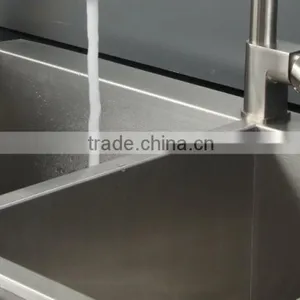 Handmade Double Drainer Stainless Steel Kitchen Sink With CUPC Certificate 3219 thumbnail-5