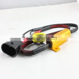 50W HB4 9006 LED Canceller Harness 6Ohm Car LED DRL Fog Turn Singal Load Resistor Canbus Error Free Wiring Canceller thumbnail-4