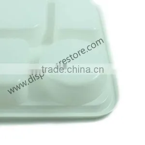 Disposable PS Three Compartments Plastic Plates thumbnail-2