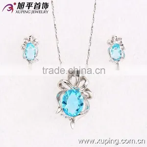 Hot Sale Synthetic CZ Xuping Jewelry Set thumbnail-1