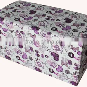 Beautifull!!Flower PVC Leather Foldable Storage Bench thumbnail-1