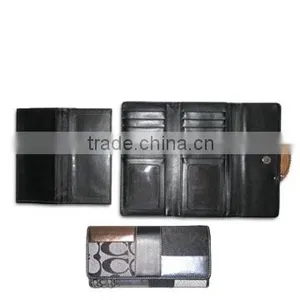 Woman Wallet With One Button to Closure and Back Pocket, Measures 7-1/2 x 4-inch thumbnail-1