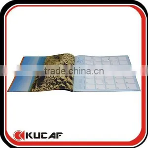 Saddle Stitching 13 Sheets Offset Printing Larger Paper Wall Calendar for 2016 New Year Gift thumbnail-3