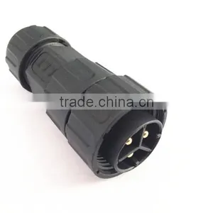 TUV UL Approved LLT 3 Pole Female Panel Mounted Waterproof Cable Connector thumbnail-3