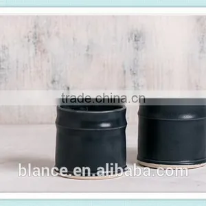 Matte Black Ceramic Coffee Cups thumbnail-2