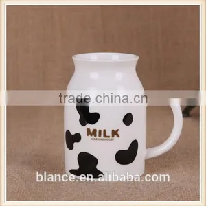 Porcelain Milk Cup Small Mouth Design Cow Milk Mug thumbnail-3
