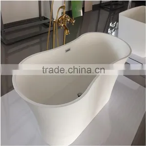 Acrylic Portable Freestand Bathtub,Solid Surface Bathtub,artificial Stone Freestanding Bath Tub thumbnail-4