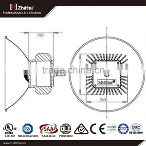 High Quality Super Power 90w Led Factory Lights ,Warehouse, HIGH BAY REPLACE 600W HID HPS (TUV, UL,SAA,CE,ISO9000&Rohs) thumbnail-4