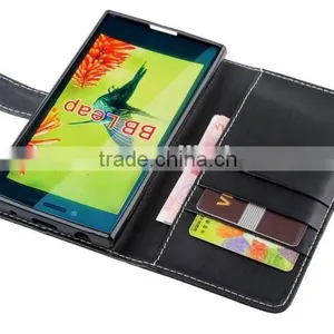 2015 New Arrival Flip Leather Case Cover for Blackberry Leap thumbnail-2