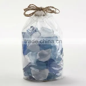 Natural Clear Colored Cobalt Blue Slag Glass Rocks for Gabion and Home Landscaping thumbnail-4