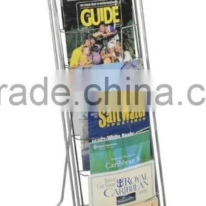 Steel Portable Literature Stand With 10 Pockets thumbnail-2