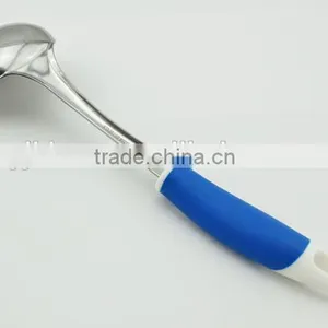 Stainless Steel Type With Plastic Handle Food Grade Safe Kitchen Tool Cooking Spoon thumbnail-1